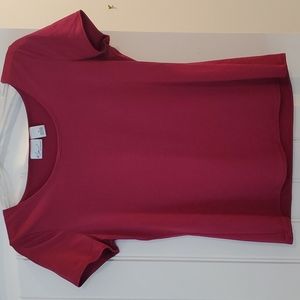 Kim Rogers small boatneck blouse, burgundy
